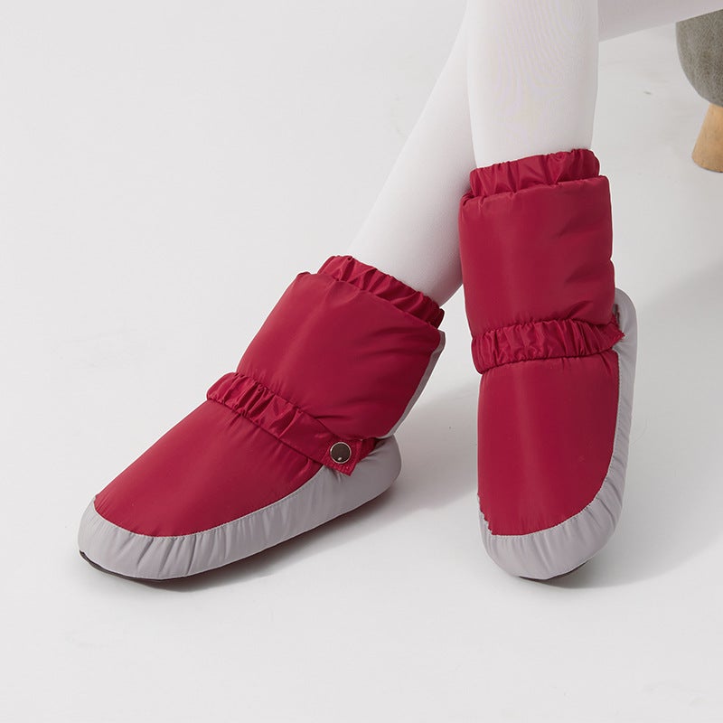 Dance Shoes, Warm Boots, Winter Adult Thickeneded Ballet Cotton Shoes, Practice Shoes, Soft-Soled Dance Shoes, Warm-Up Ballet Shoes - Image 5